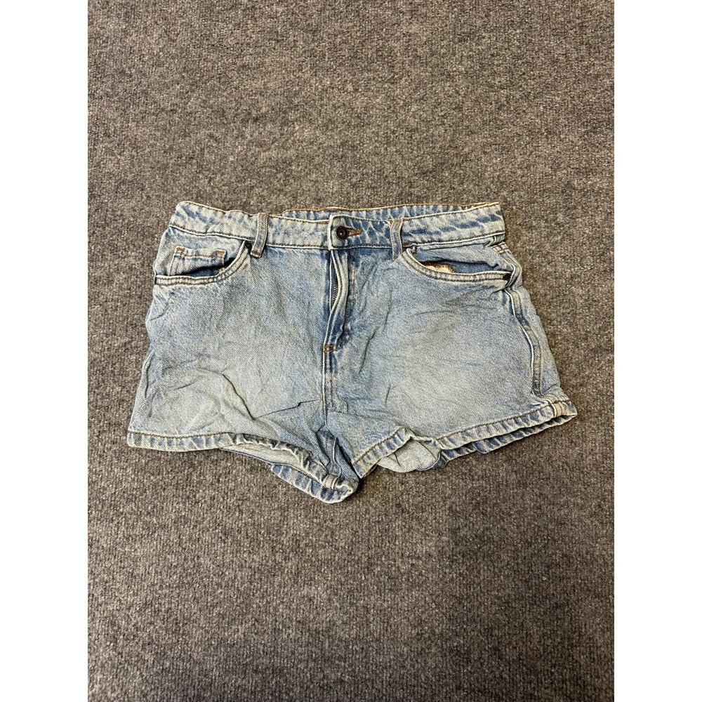 Cotton On Denim Shorts Womens Size 8 Light Wash Casual Slim Fit Mini Jean Shorts